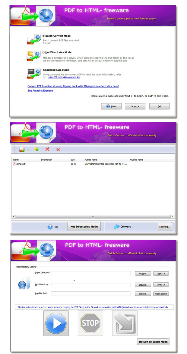 Flash Converter Free PDF to HTML software